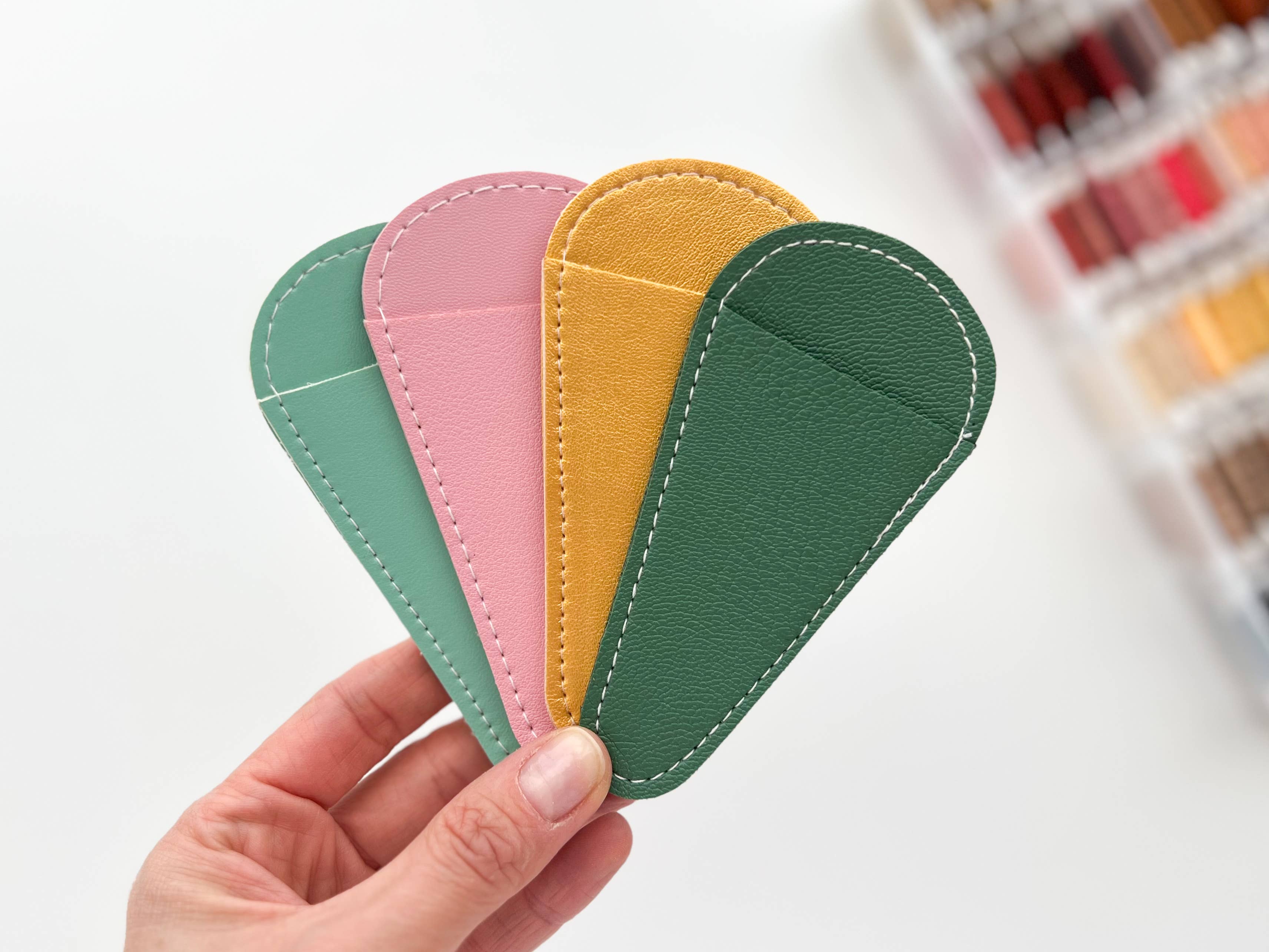 Matryoshka Doll Shop - Wholesale Embroidery/Cross Stitch Supplies - Scissors sheaths, small scissors case, leather sleeve1