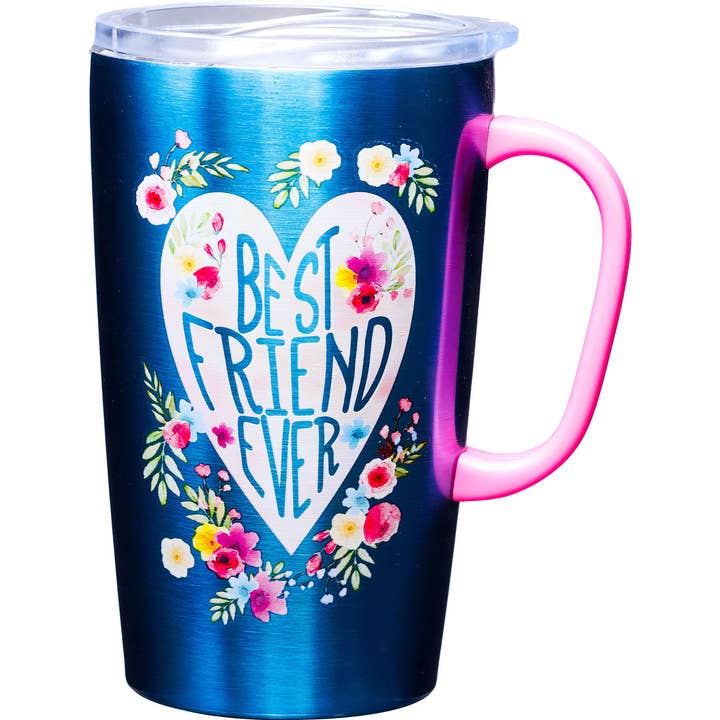 Best Friend 18oz Stnls Travel Mug for wholesale by Spoontiques, Inc