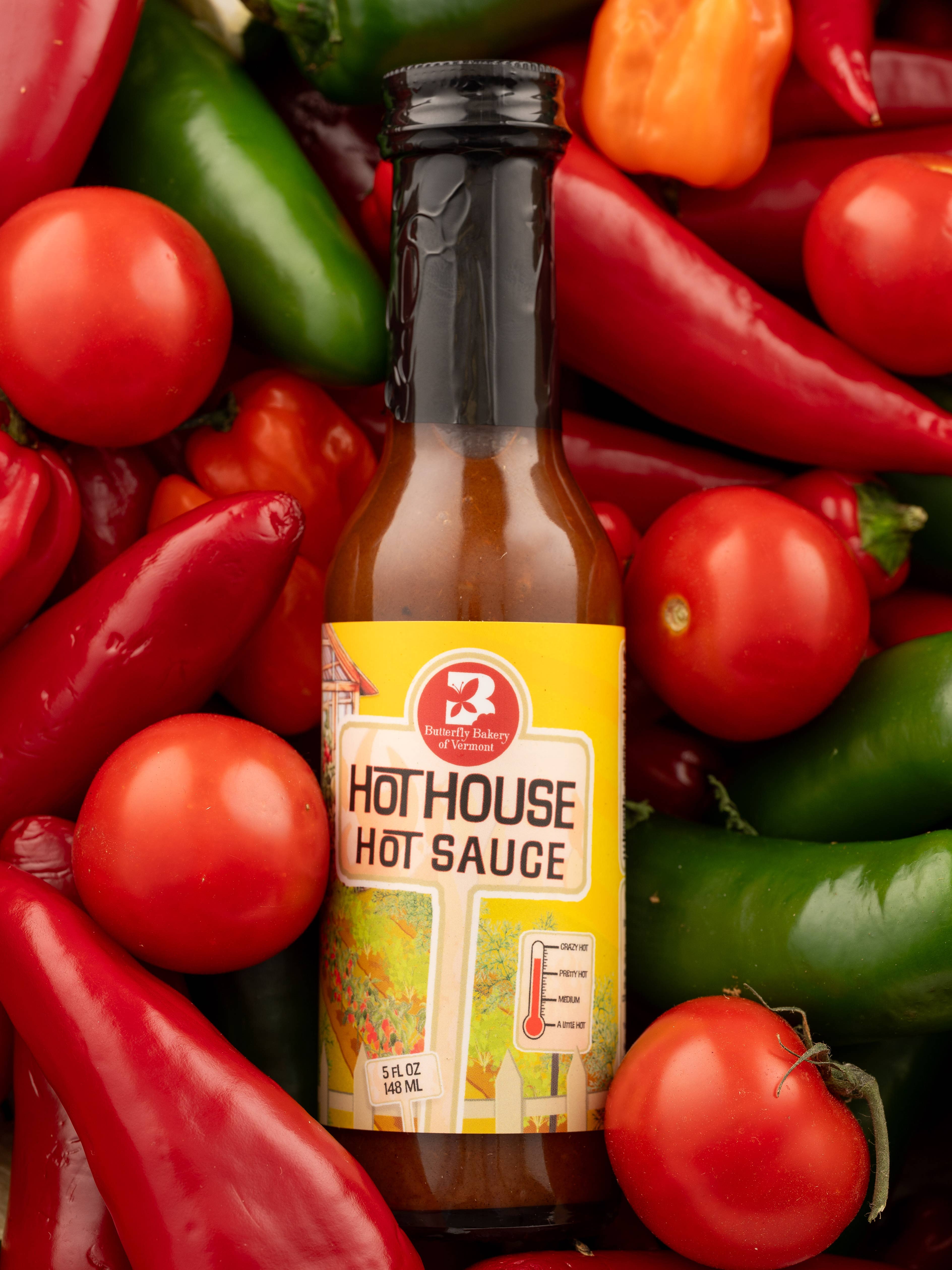 Butterfly Bakery of Vermont - Wholesale Hot Sauce - Hot House Hot Sauce 5oz 1