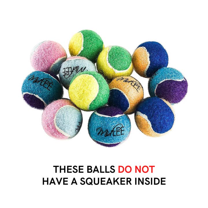 Midlee Designs - Wholesale Pet Fetch Ball - Dog - Midlee X-Small Dog Tennis Balls 1.5" - 12 Pack (Assorted)7