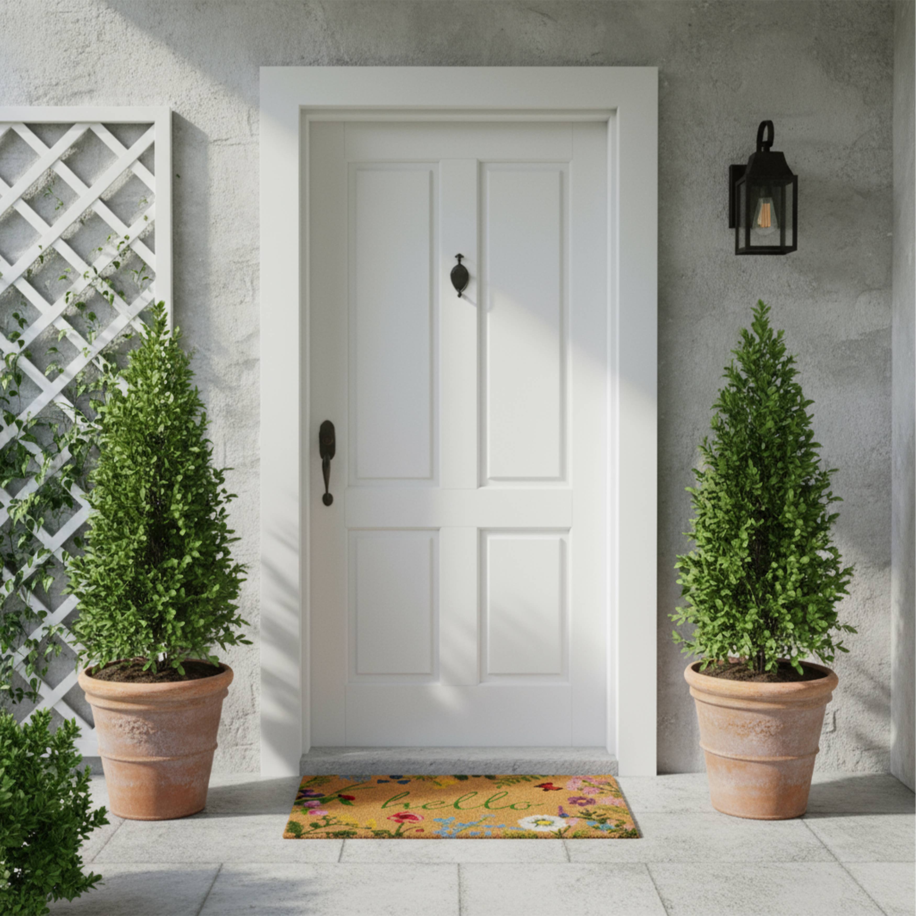 Calloway Mills - Wholesale Door Mat - Spring Floral Hello Doormat2