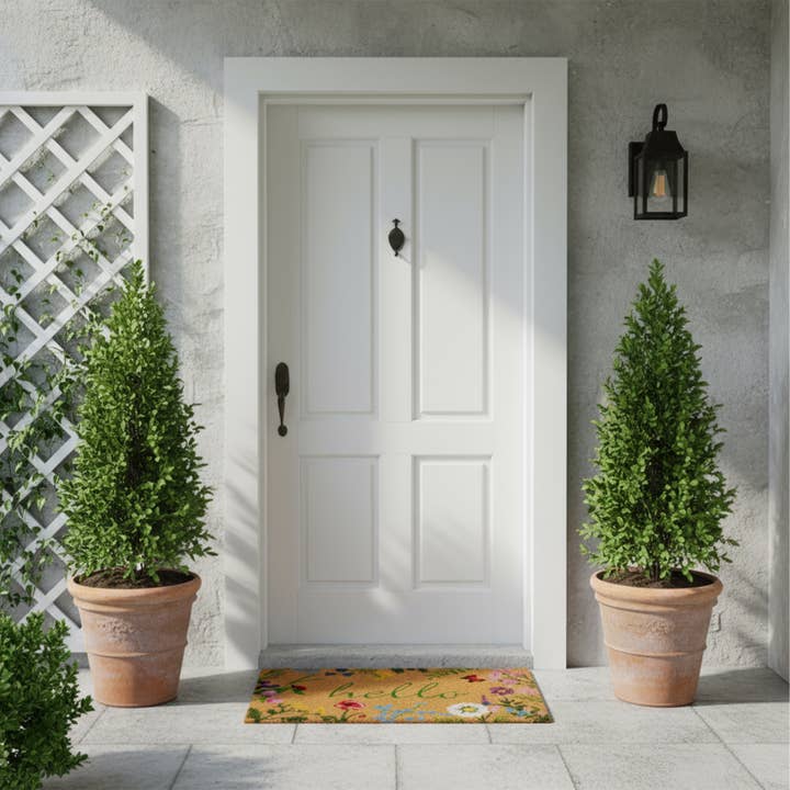 Calloway Mills - Wholesale Door Mat - Spring Floral Hello Doormat2