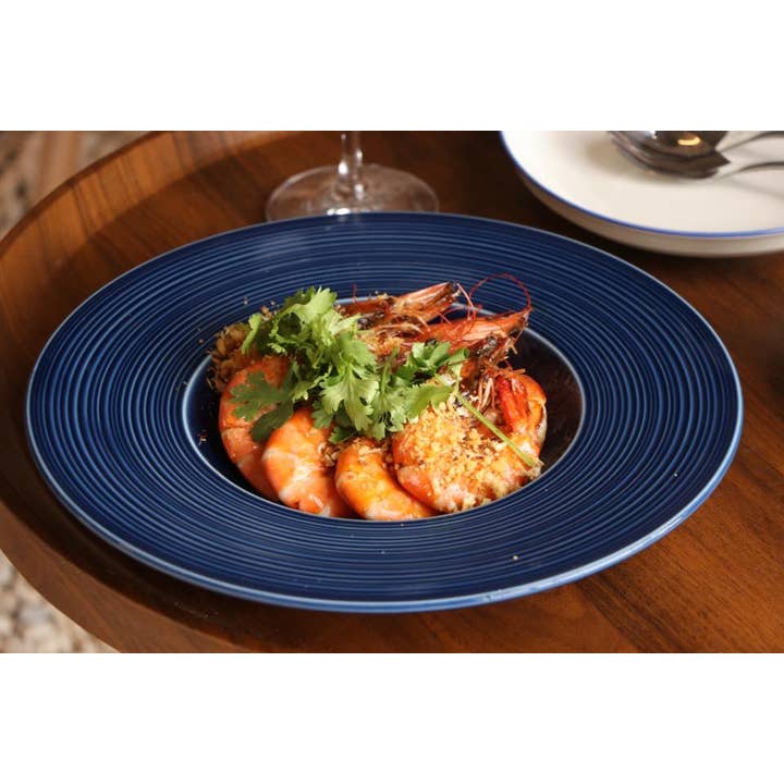 Beige & Co Thai Crafts - Wholesale Serving Plate - Trattoria Pasta Ceramic Plate 11" – Glossy Matte Finish