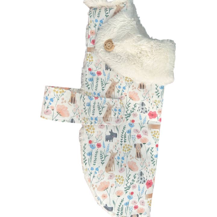 Puppies & Pom Poms - Wholesale Pet Coat - Dog - Meadow Dachshunds Fluffy Handmade Reversible Coat10