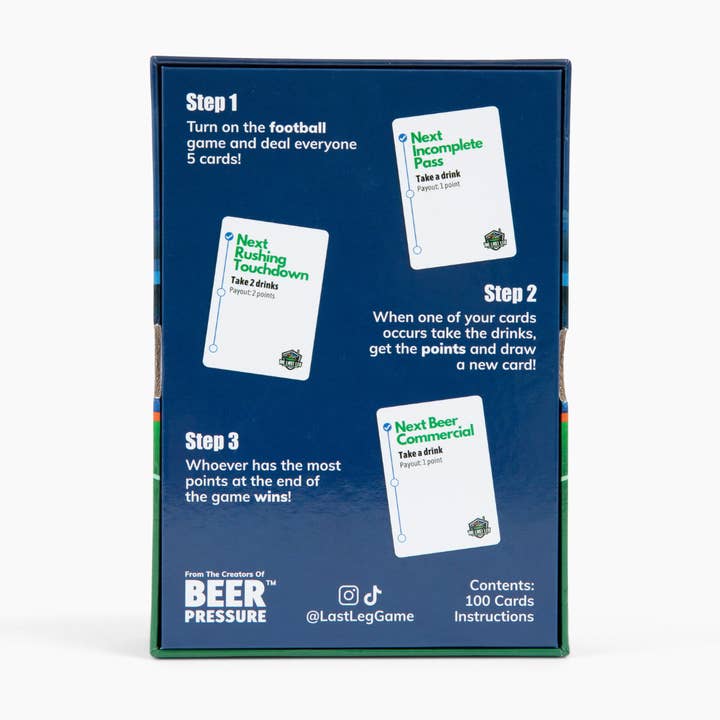 Beer Pressure - Wholesale Card Game - The Last Leg: Football Drinking Game1