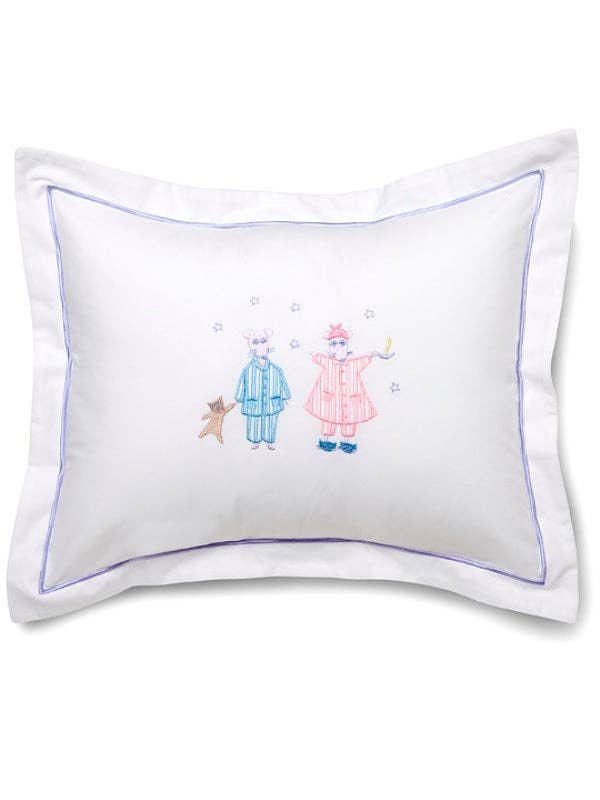 Baby Boudoir Pillow Cover, Good Night Mice for wholesale by Jacaranda Living