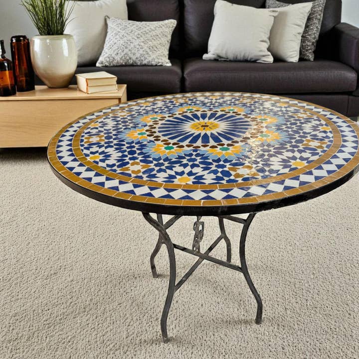 AtlasPerles - Wholesale Coffee Table - Mosaic Patio Table2