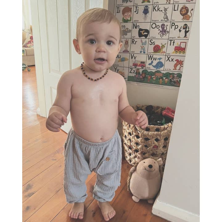 Bondi Booti Baby - Wholesale Pants - Baby - Organic Cotton Toddler Harem Pants - French Grey