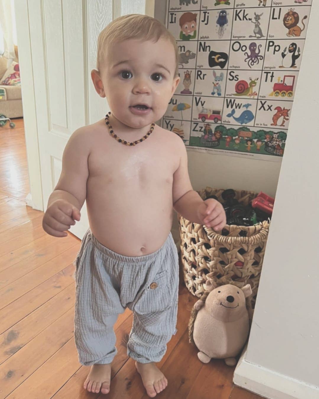 Bondi Booti Baby – wholesale Trousers – Baby – Organic Cotton Toddler Harem Pants - French Grey