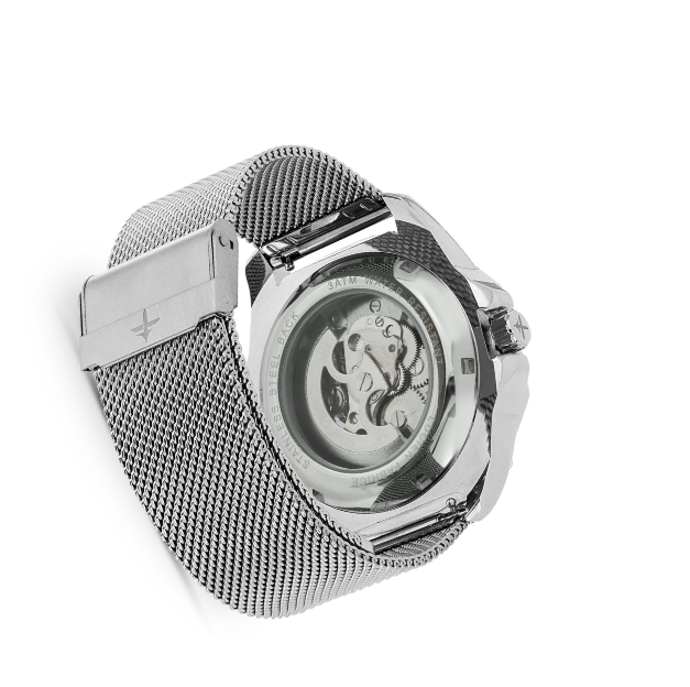 Lucien Fabrice - Wholesale Wrist Watch - Men's - Zircon Amir Silver1