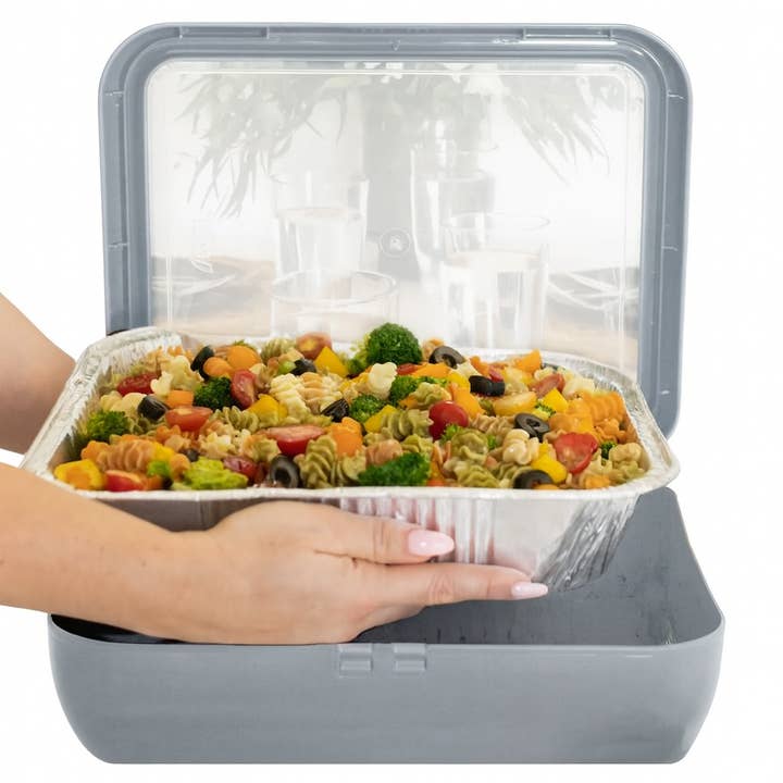 Classic Set - Pan Frame w/ Lid & Serving Spoon - Platinum for wholesale by Fancy Panz