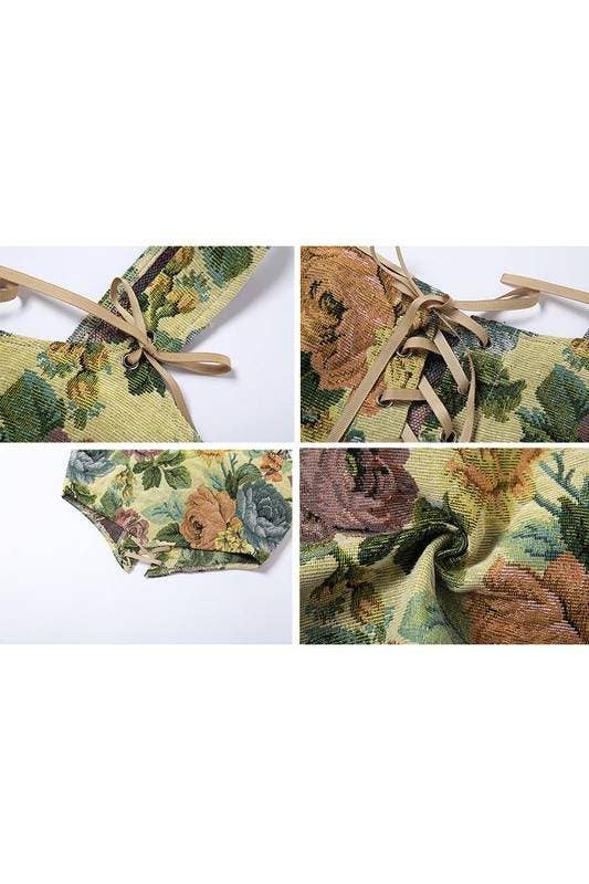 Fashion Combination - Wholesale Blouse - Women's - floral corset tank top10