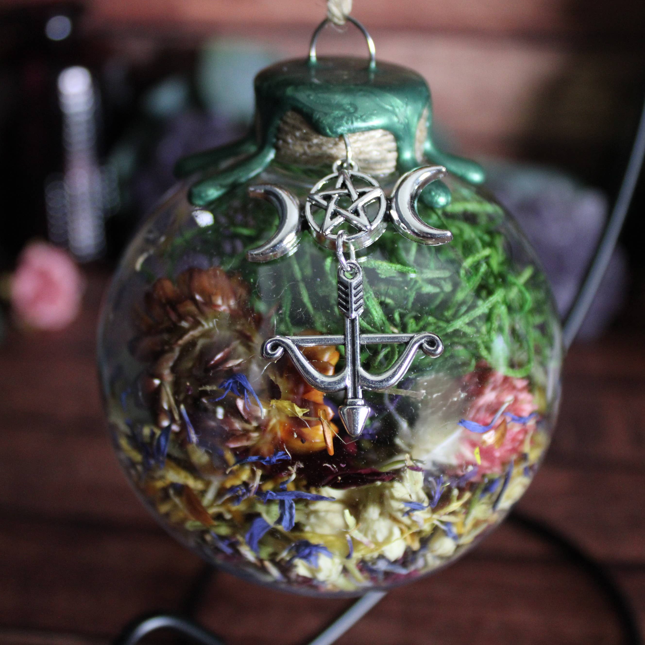 Moondust and Raven – wholesale Amulet – Artemis Goddess Witch Ball, Devotional Ornament, Altar Decor2
