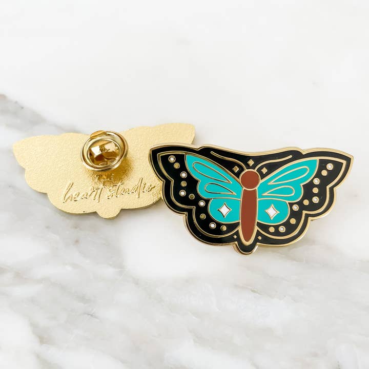 Butterfly Enamel Pin for wholesale by The Heart Studio