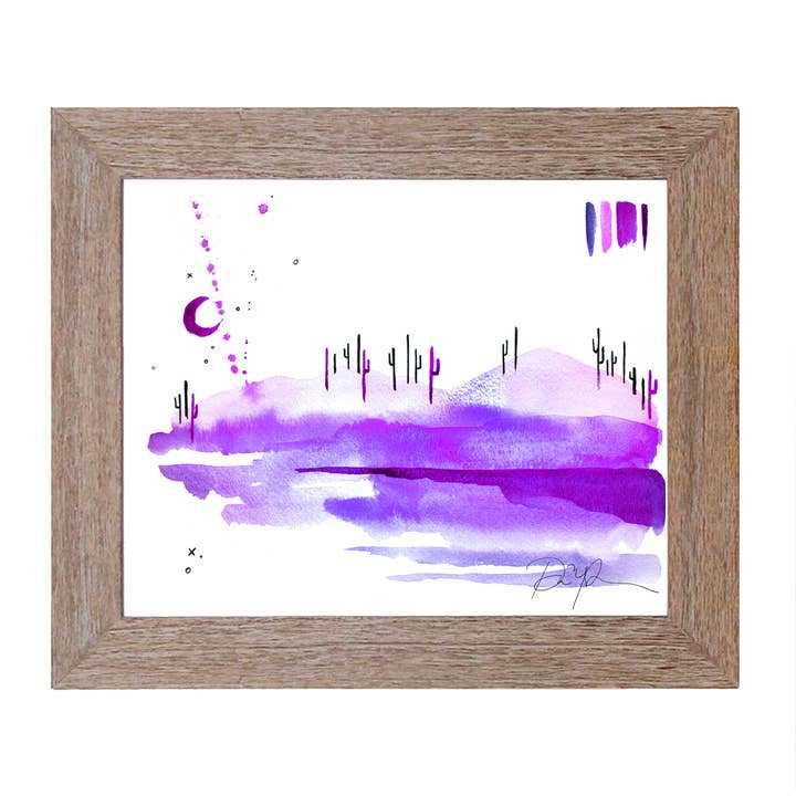 "Purple Cotton Candy Desert" Art Print for wholesale by Paige Poppe Art