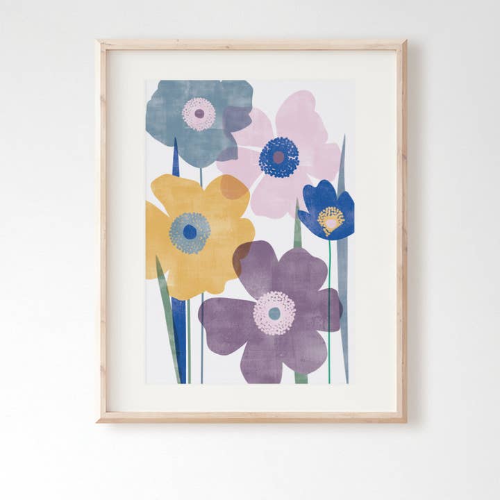Botanical Art Print - Contemporary Abstract Minimalist for wholesale by Rachel Mahon Print