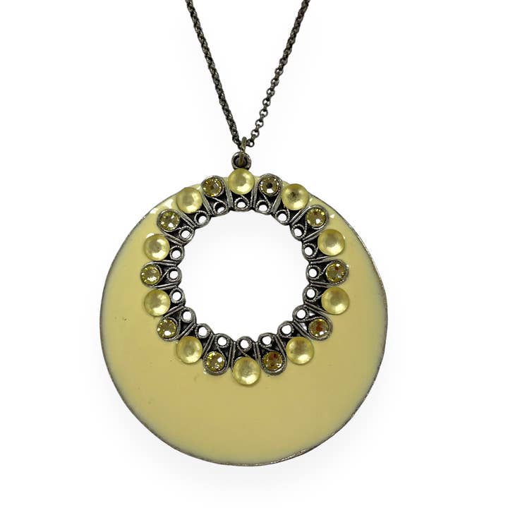 Colar Amarelo Sun Circle por atacado de Anne Koplik Designs, Inc.