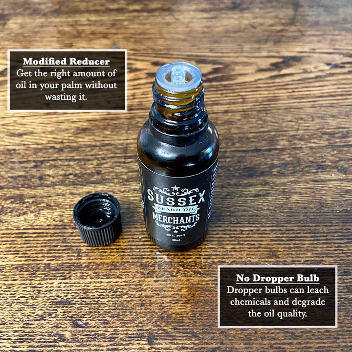 The Sussex Beard Oil Merchants - Vendita all'ingrosso Prodotti per la barba - Original Beard Oil For Men - Olio condizionante completamente naturale.2