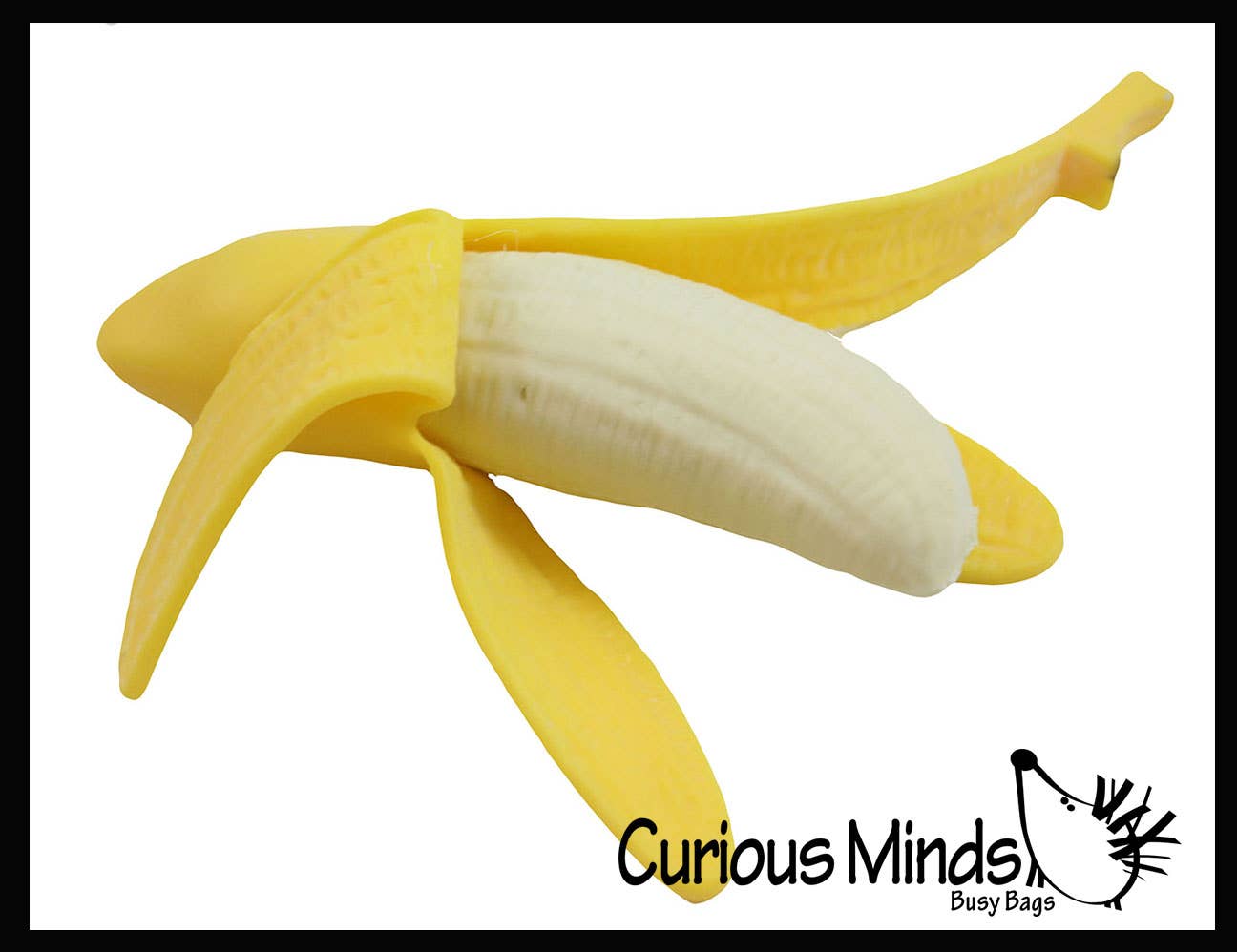 Curious Minds Toys – Engroshandel Fidget - Børn – 1 Realistisk elastisk banan - Sensorisk, Stress, Squeeze Fidge1