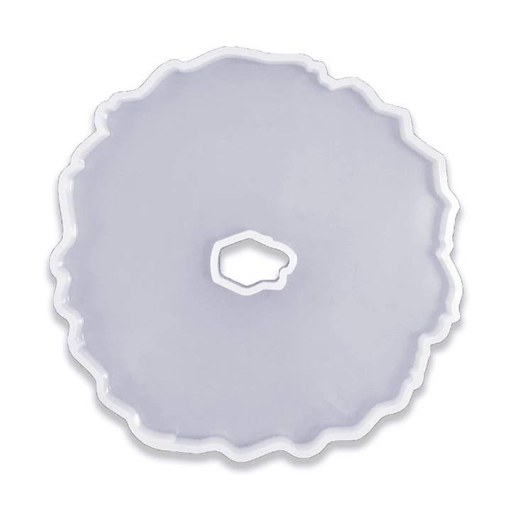 “O” – Geode Coaster Mould – ⌀13cm for wholesale by Resin Pro UK