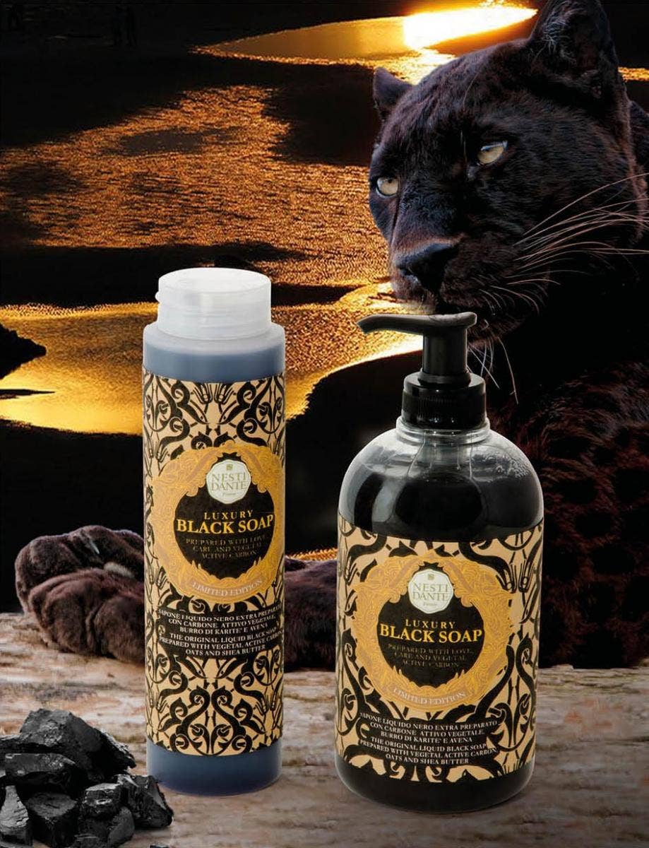 pirotta srl – Gel de banho por atacado – C50 | Sabonete de Duche Preto Black Frasco 300ml1