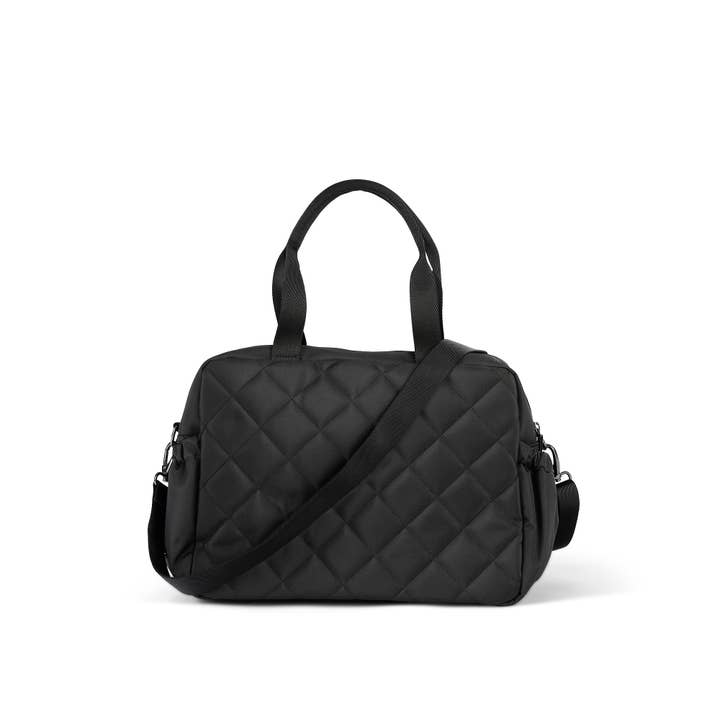 OiOi - Wholesale Diaper Bag - Baby - Carry All Nappy Bag - Black Diamond Quilt
