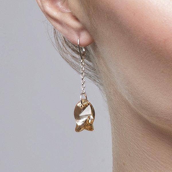 Klas Squared - Wholesale Dangle Earrings - Poisson Earrings – Golden Shadow1