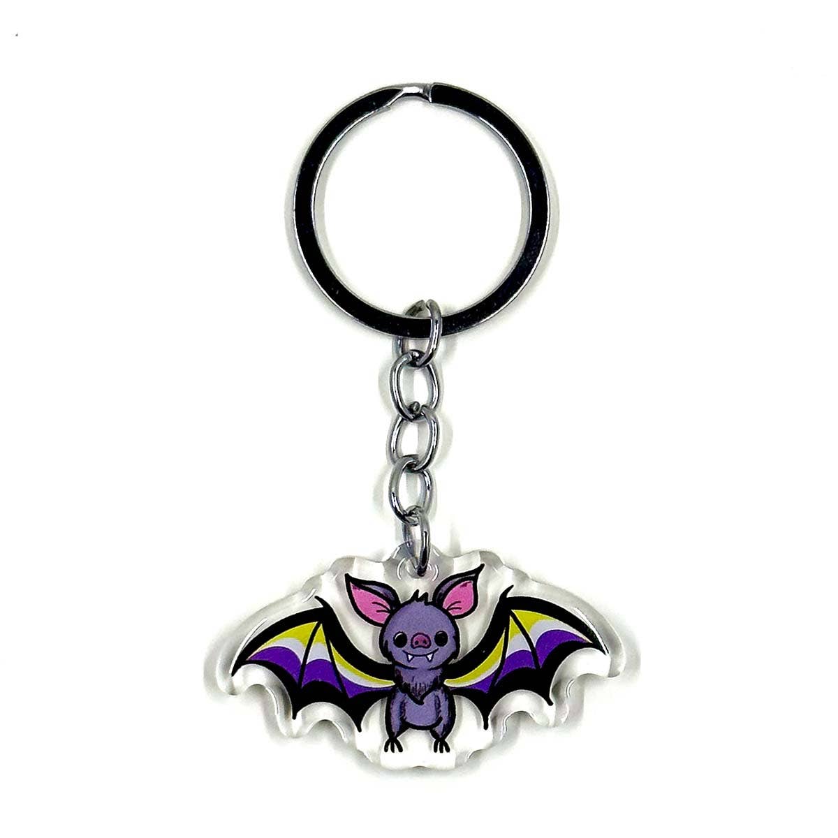 Campfires & Coffee – Großhandel Schlüsselanhänger – Unisex – LGBTQ+ Pride Bat Acryl-Schlüsselanhänger6