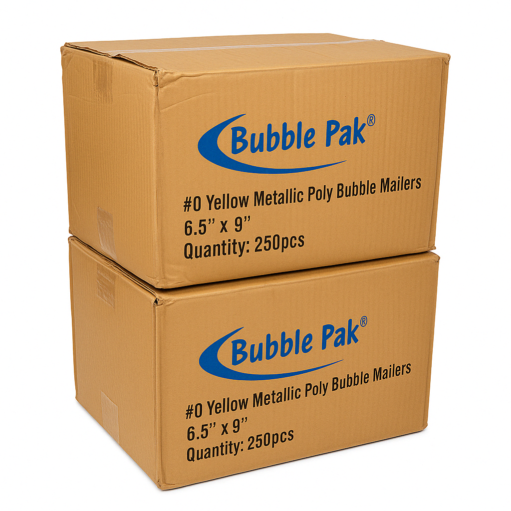 CairPods - Vente Enveloppe - Pochettes matelassées de protection dorées métalliques (lot de 250) 6,5x9 pouces1