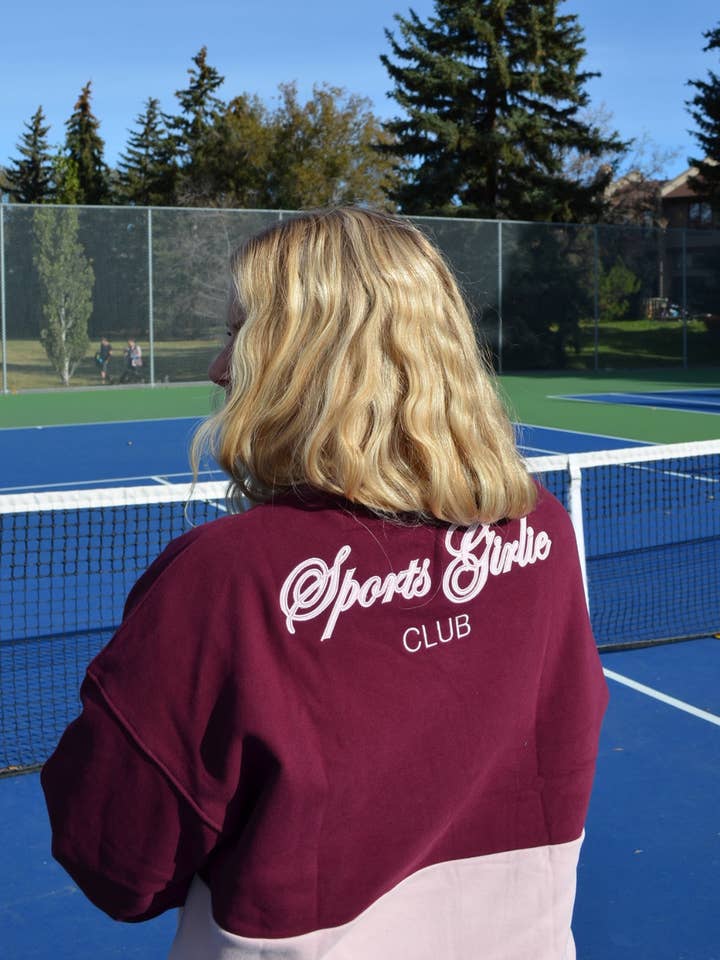 Club sports girlie crewneck sweatshirt for wholesale by SPORTS GIRLIE APPAREL