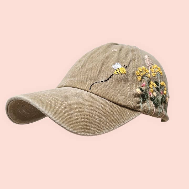 Olala Mia – wholesale Baseball cap – Women's – Hand-embroidery flower baseball cap
