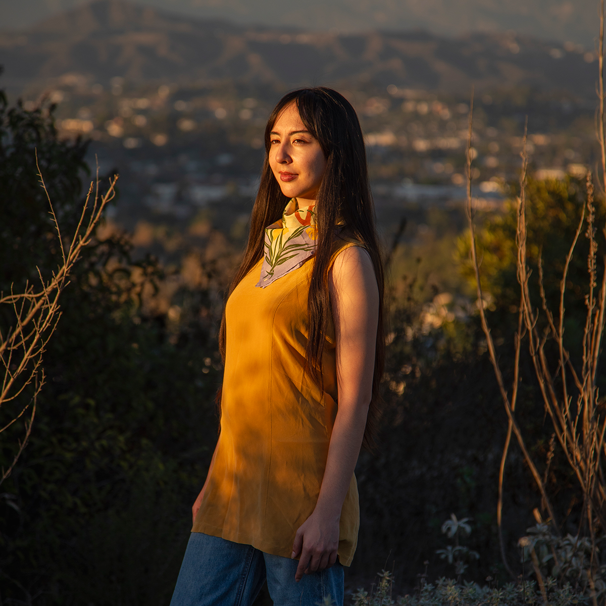 Mustard Beetle - Wholesale Bandana - Unisex - Organic Fair Trade Bandana: San Jacinto3