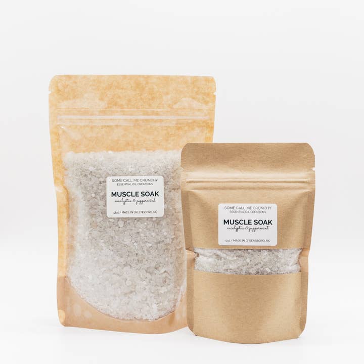 Muscle Soak ~ Sels de bain détox pour la vente par Some Call Me Crunchy.