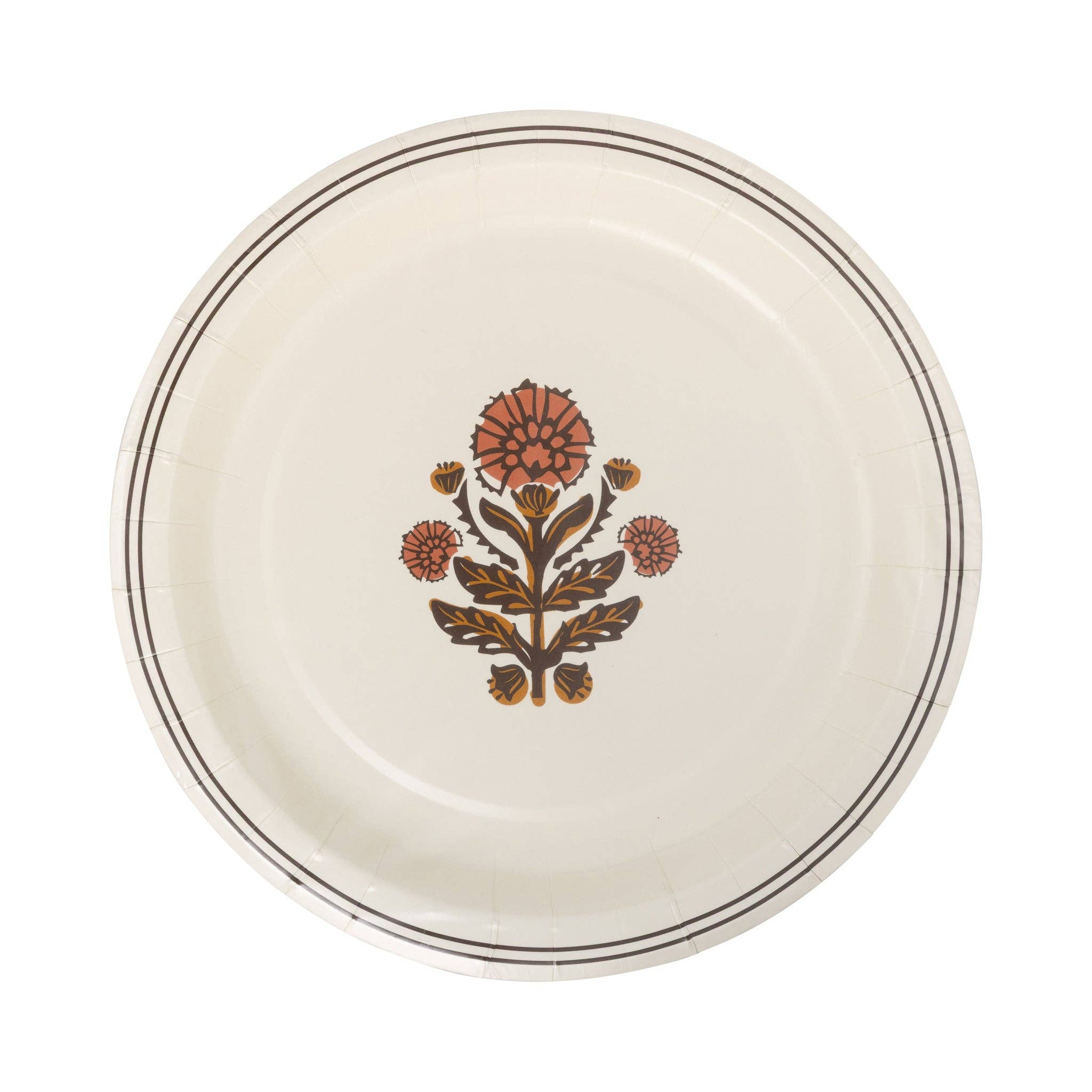 My Mind’s Eye - Wholesale Disposable Plate - PLPL1410 - Autumn Single Block Plate1