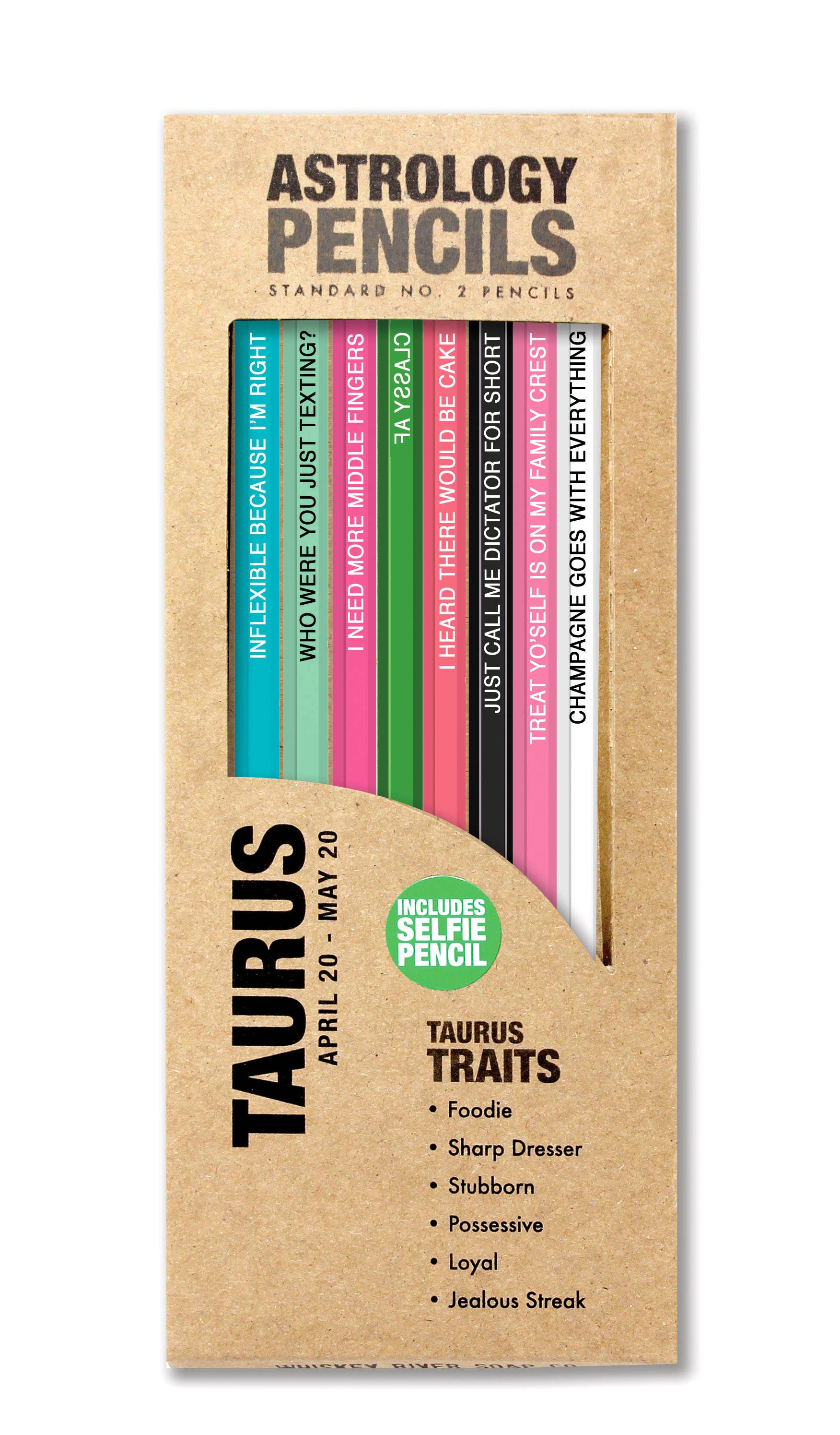 Whiskey River Soap Co. – Großhandel Bleistift – Astrologie-Bleistifte Vorpackung mit Display10