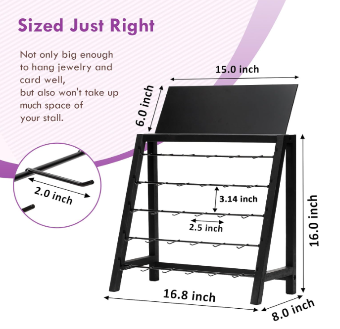 Cork and Charm - Wholesale Jewelry Stand & Display - Wooden Earring Stand4