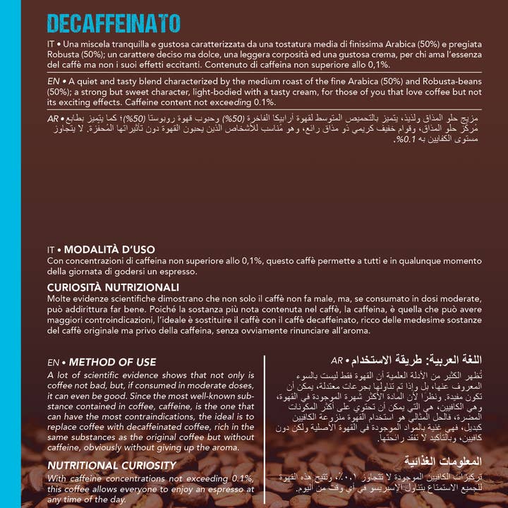 Vincit Management Srl - Vente Cafés/expressos instantanés - Gouttes de café DEC sans gluten2