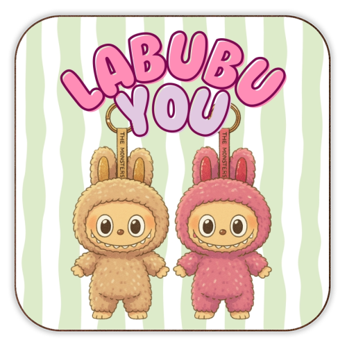 ART WOW – wholesale Coasters – Coasters 'I Labubu You' by Ms Doodle0