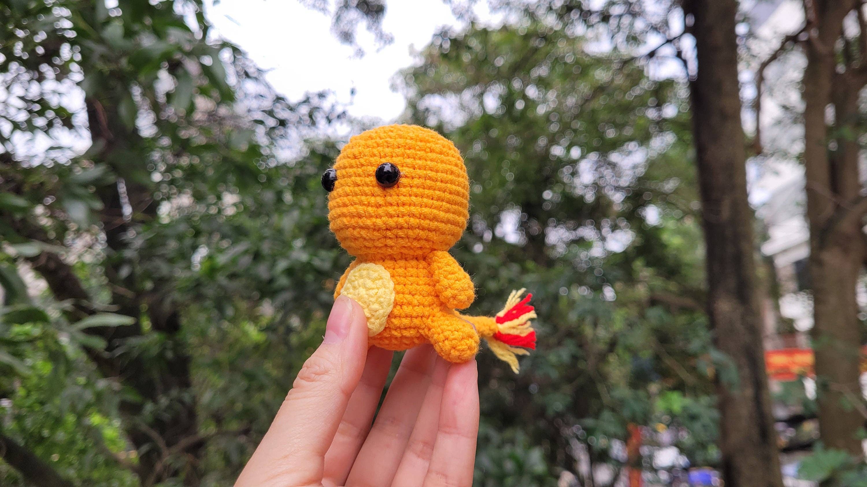 Anh2 LTD - Vente Peluche – enfant et bébé - Peluche Pikachu au crochet, mini porte-clés peluches1