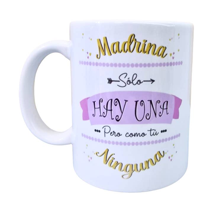 Caneca para Madrinha "Só Há Uma" por atacado de Happy Vibes