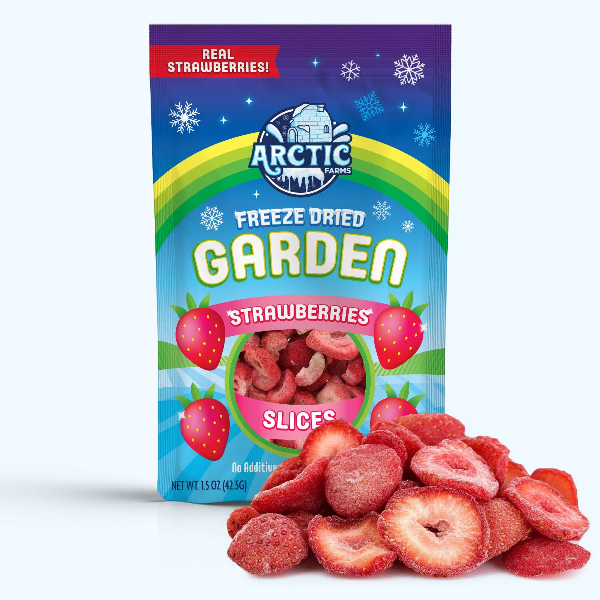 Arctic Farms - Wholesale Dried/Dehydrated Fruit - Arctic Farms Garden Freeze Dried Organic Strawberry Slices0