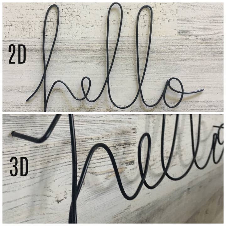 Wonder Wire Design - Wholesale Sign - XOXO Wire Word Sign | Wire Words | Rustic Wire Word Sign | Wire Writing | Wire Wall Art | Wall Hanging | XOXO sign | Hugs & Kisses Sign