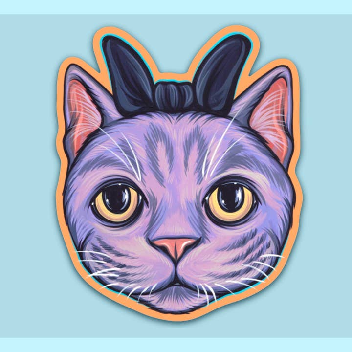 3“ Vinyl Diecut Sticker - Cheshire Cat for engroshandel hos Kaitlin Ziesmer