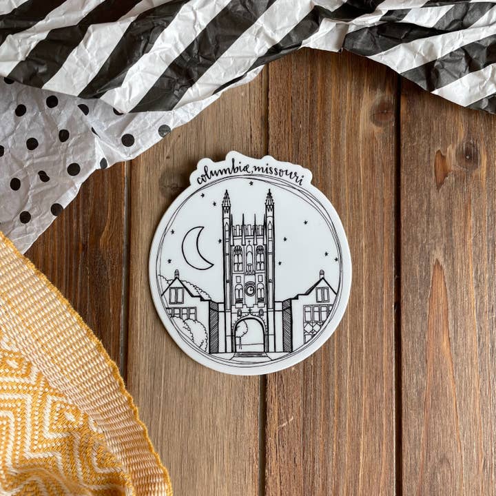 DoodleStation - Wholesale Sticker - Columbia, Missouri Landmarks - Vinyl Stickers6