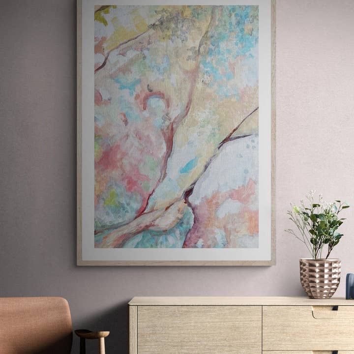 'Sandstone' Abstract Fine Art Print for wholesale by E J Wood Watercolours