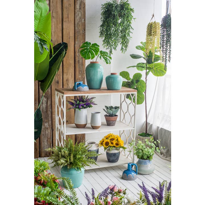 A&B Home Group Inc. - Wholesale Vase - 7.5x7x4" Cobalt Cloud Ceramic Jug9