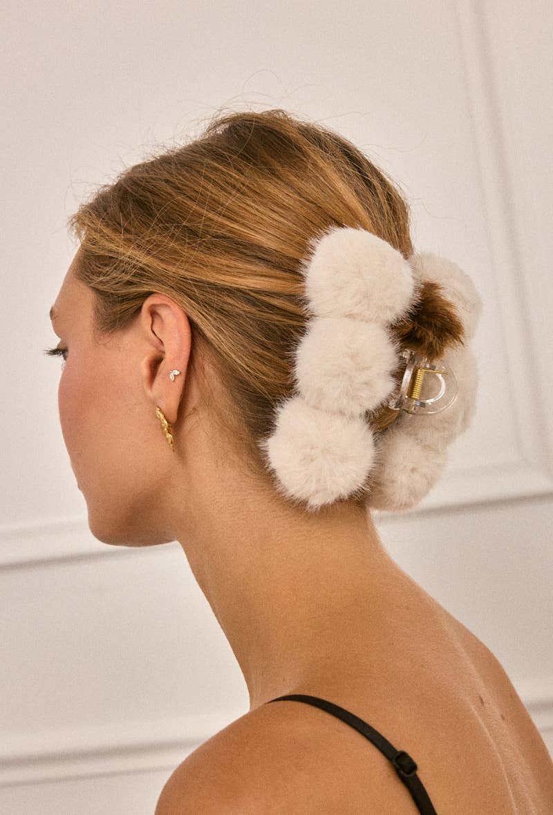 BYREN | ÉLINE L'ATELIER - Vente Ensemble d'accessoires pour cheveux – femme - Pince à cheveux fausse fourrure YH206YJ2