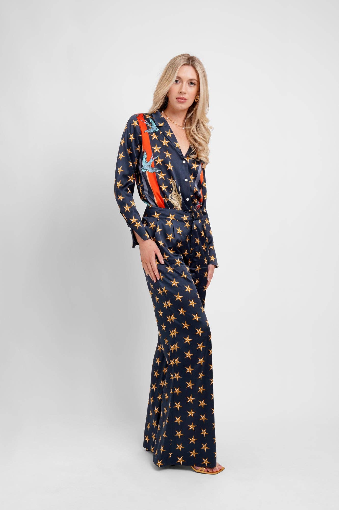 Jessica Russell Flint – wholesale Buttoned-down shirt – Women's – Blazer Shirt / "Sailor's Dreams"7