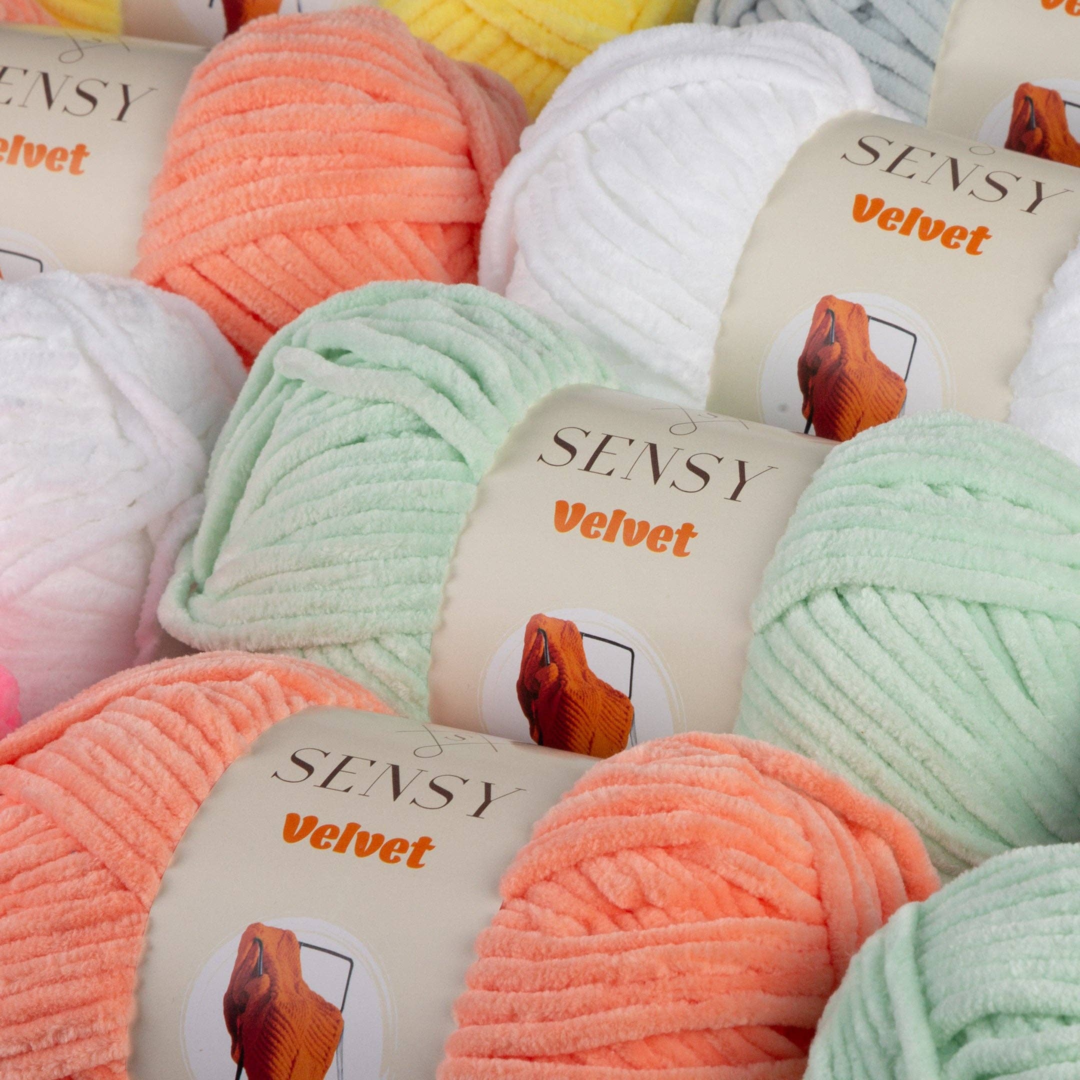 Sensy - Wholesale Yarn - Sensy Velvet Yarn, Blanket Yarn, 3.5 oz, 132 Yards, Gauge 5 Bulky41
