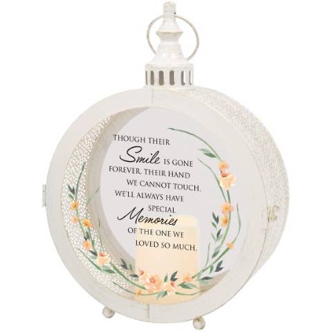 Special Memories Round Metal Lantern for wholesale by Gift & Garden by Carson